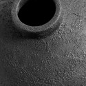 Vase jarre terre cuite surface lunaire Muubs Luna 40 noir
