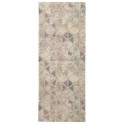 nordal tapis long motifs triangles rose pastel 75 x 200 cm