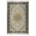 Tapis motif persan délavé usé vintage coton IB Laursen vert