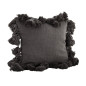 Housse de coussin pompons tassels Madam Stoltz gris