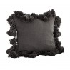 Housse de coussin pompons tassels Madam Stoltz gris