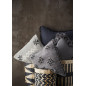 Housse de coussin pompons tassels Madam Stoltz gris