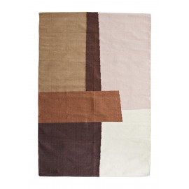 Teppich mit geometrischem Muster von Madam Stoltz aus Baumwolle
