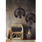 madam stoltz tapis contemporain couleurs chaudes coton