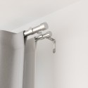 Tringles à rideaux doubles extensibles Umbra Cappa argent