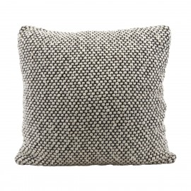 house doctor milo grande housse de coussin doux noir blanc 60 x 60 cm