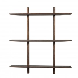 muubs etagere murale epuree style japonisant bois fonce