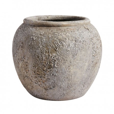Vase boule terre cuite Muubs Luna gris