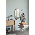 hubsch miroir mural ovale cadre bois de bambou  style scandinave