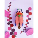 insecte geant rose carton decoration murale studio roof