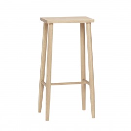 hubsch tabouret de bar style scandinave epure bois chene clair