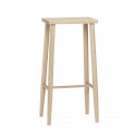 hubsch tabouret de bar style scandinave epure bois chene clair