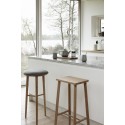 hubsch tabouret de bar style scandinave epure bois chene clair