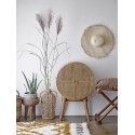 Petit meuble rangement rond bois rotin cannage bloomingville otto