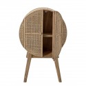 Petit meuble rangement rond bois rotin cannage bloomingville otto