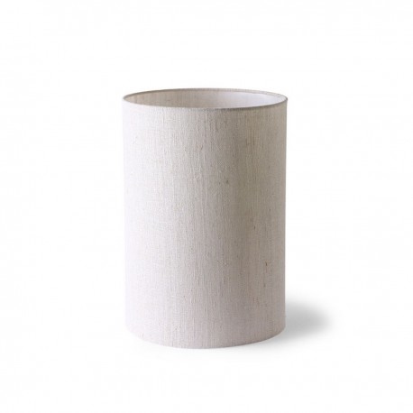 Abat-jour pour lampe de table cylindrique lin naturel HK Living