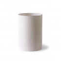 hk living abat jour pour lampe de table cylindrique lin naturel blanc ecru