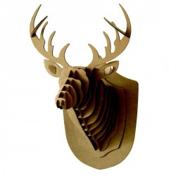 Trofeo Mediano de Cabeza de Venado carton