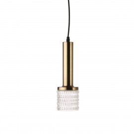 hk living suspension classique chic metal laiton dore verre texture