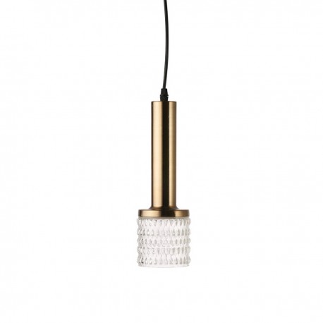 hk living suspension classique chic metal laiton dore verre texture