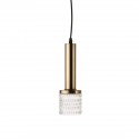 hk living suspension classique chic metal laiton dore verre texture