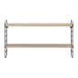 bloomingville north etagere murale bois naturel metal noir scandinave