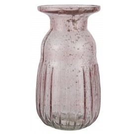 petit vase a jacinthe verre rose transparent ib laursen