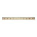 hubsch grand portemanteau mural long scandinave bois clair 10 pateres