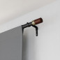 tringle a rideaux contemporaine extensible metal noir bois umbra blok tringle a rideaux contemporaine extensible metal noir bois umbra blok
