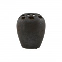 vase a trous pour fleurs  gres noir house doctor varios