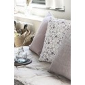 ib laursen taie oreiller coton imprime fleurs mauve 50 x 50 cm