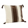 Housse de coussin rayé pompons Madam Stoltz