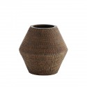 madam stoltz vase terre texture raye