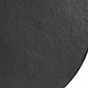 muubs low table basse ronde epuree pierre noire metal noir