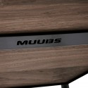 muubs tabouret de bar rond bois massif fonce metal move 65