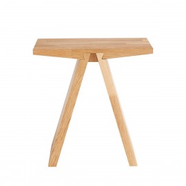 muubs tabouret design epure bois chene clair massif