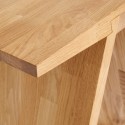 Tabouret design épuré bois chêne massif  Muubs Angle