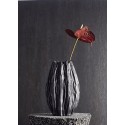 muubs vase froisse fonte d aluminium gris moment