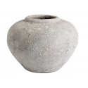 muubs luna vase gris terre cuite aspect brut lunaire