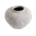 muubs luna vase gris terre cuite aspect brut lunaire