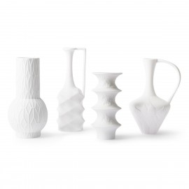 Set mit 4 Designer-Keksvasen aus Porzellan von HK Living