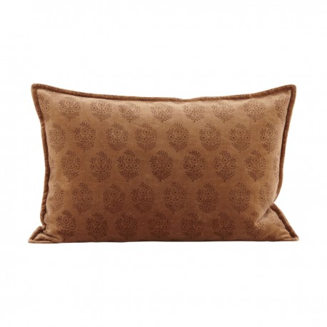 Housse coussin velours imprimé House Doctor Coral