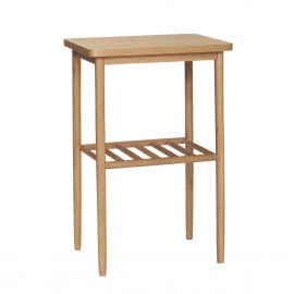 table d appoint carree design scandinave bois clair hubsch