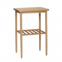 table d appoint carree design scandinave bois clair hubsch