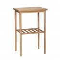 table d appoint carree design scandinave bois clair hubsch