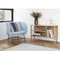 commode ouverte design scandinave bois clair hubsch