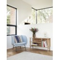 commode ouverte design scandinave bois clair hubsch