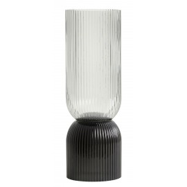 Vase verre strié Nordal Riva