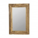 house doctor miroir mural bois brut naturel style campagne pure