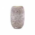 house doctor earth vase verre aspect pierre brun